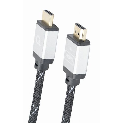 Gembird CCB-HDMIL-3M MONITOR Cable, Select Plus Series, High speed HDMI 4K with Ethernet, HDMI/HDMI M/M, Gold Plated, Braided, 3m slika 2