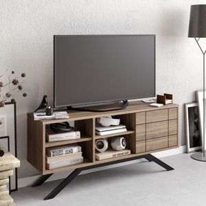 Woody Fashion Stalak za televizor, North - Black, Walnut