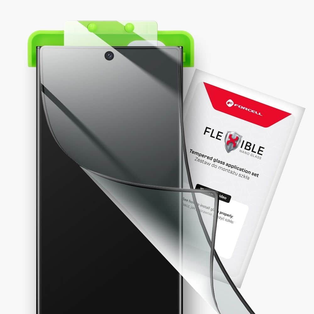 Hibridno staklo za Samsung A57 5G Forcell Flexible 5D crno slika 2