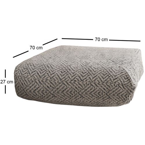 Dokuma - Zikzak Grey Grey Cushion slika 8