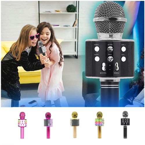 MANTA mikrofon bežični sa zvučnikom i karaoke funkcijom, LED rasvjeta MIC20-GL slika 6