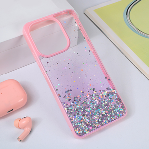 Torbica Frame Glitter za Xiaomi Redmi Note 13 4G roze