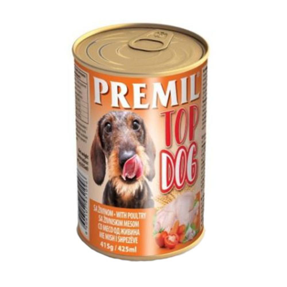 Premil Top dog hrana za pse u konzervi Piletina 415g slika 1