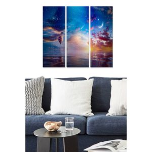 Dekorativna Slika od MDF-a u Više Boja (Set od 3 Komada)