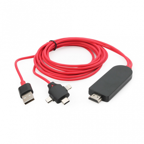 Kabl HDMI na USB type C lightning micro USB 1.5m slika 1