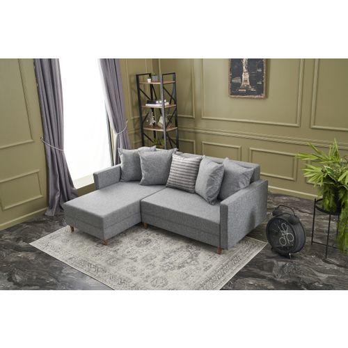 Aydam Left - Grey Grey Corner Sofa-Bed slika 2