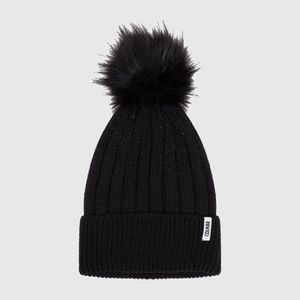 ženska Kapa Colmar Pompom Black