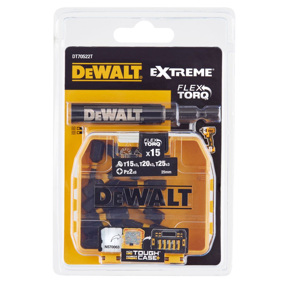 DeWalt 16-dijelni set bit nastavaka Torsion DT70522T slika 1