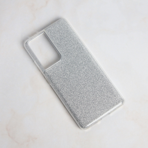 Torbica Crystal Dust za Samsung G998B Galaxy S21 Ultra srebrna slika 1