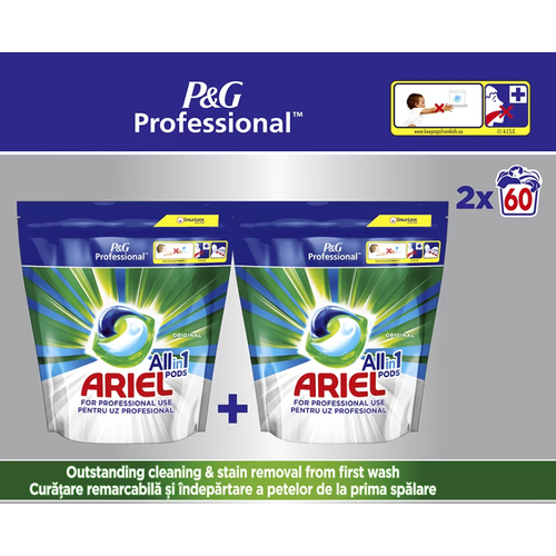 Ariel Professional All in One Regualr kapsule za pranje veša,120 kom XXL slika 1