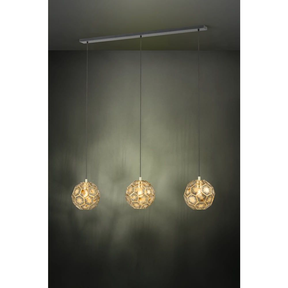 SKOURA Luster - Elegantan crno/mesingasti dizajn slika 6