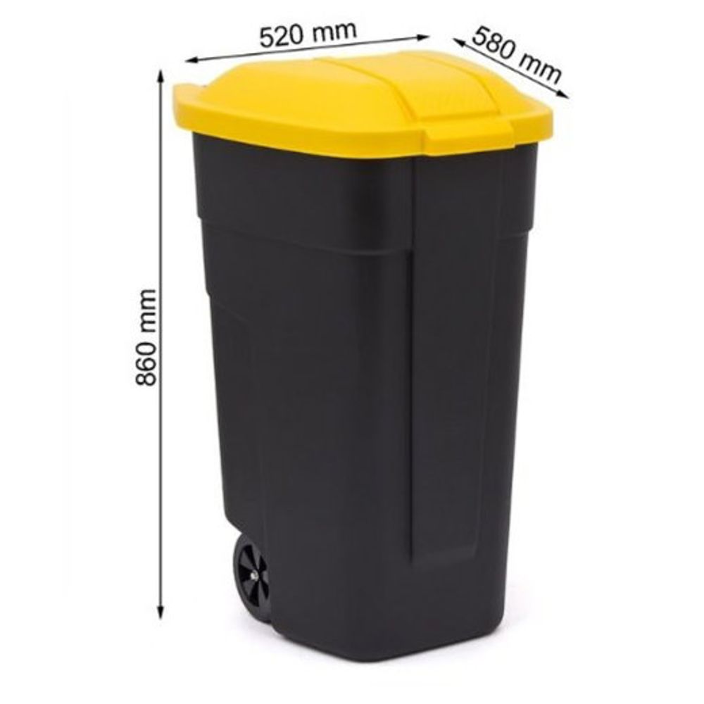 Kanta za otpatke 110L žuta 214128 slika 2