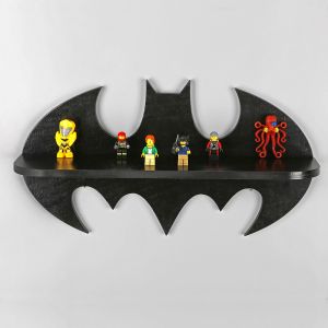 Raf285 Black Decorative Wooden Wall Shelf