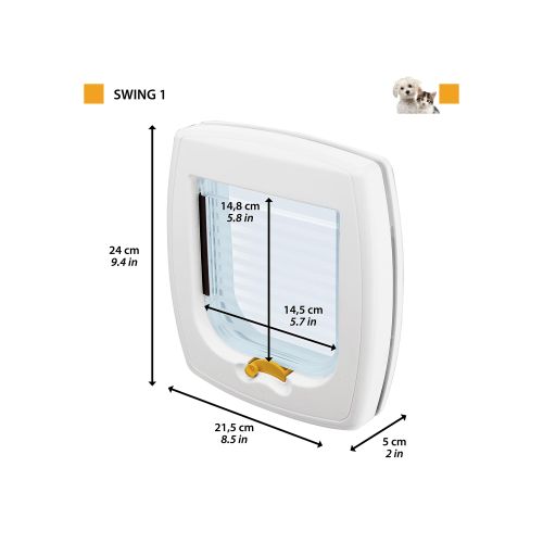 Ferplast Swing 1 Vrata za mačke i male pse Bijela slika 2