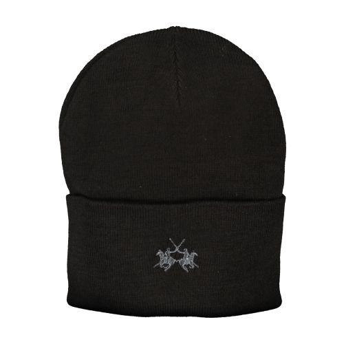 LA MARTINA BLACK MEN'S BEANIE slika 1