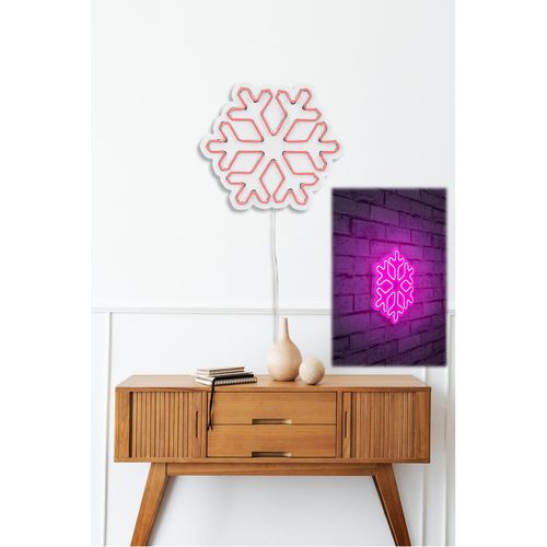 Wallity Ukrasna plastična LED rasvjeta, Snowflake - Pink slika 12