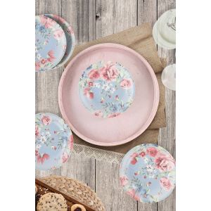 Hermia Concept Set zdjelica (6 komada), Rose Blue Ring Snack - Sauce 13 Cm 6 Pieces - 18715