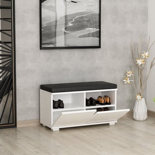 Drago - White White Shoe Cabinet slika 5