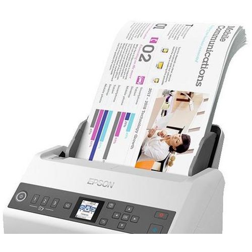 Epson B11B259401 Scanner WorkForce DS-730N, Sheetfed, A4, ADF (100 pages), 40 ppm, USB, LAN, LCD slika 2