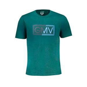 GIAN MARCO VENTURI GREEN MEN'S SHORT SLEEVED T-SHIRT