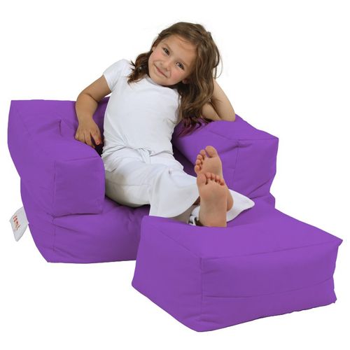 Atelier Del Sofa Single Kid - Purple Purple Garden Bean Bag slika 1