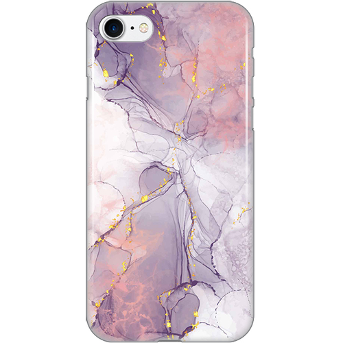 Torbica Silikonska Print za iPhone 7/8/SE 2020/2022 Pink Marble slika 1