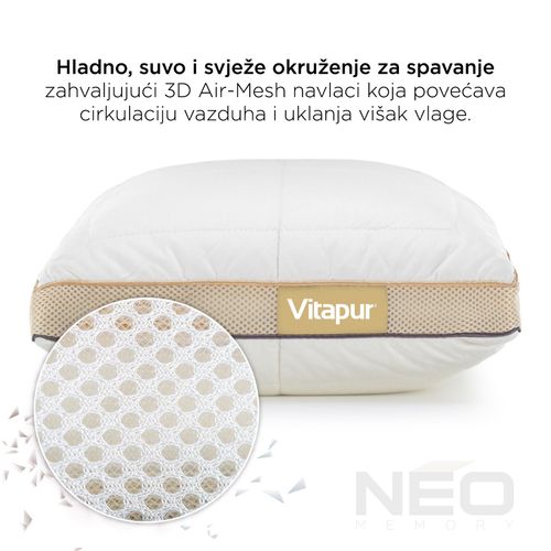 Hibridni jastuk NEO Bamboo Memory - 50x70 cm slika 8