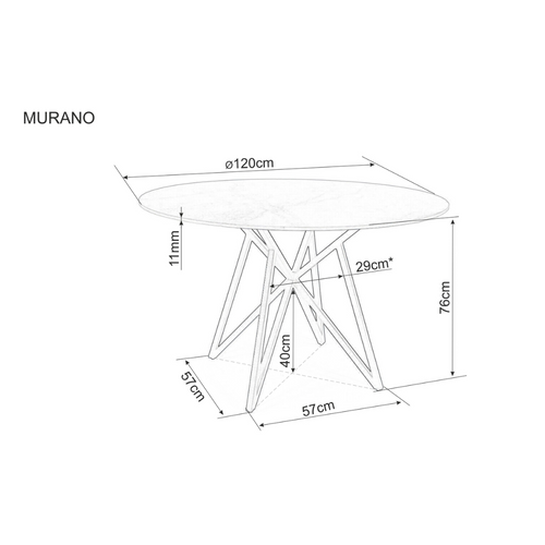 Stol MURANO - Keramika slika 5