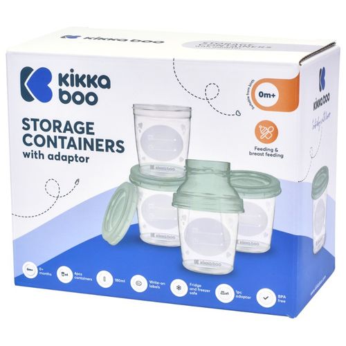 Kikka Boo posude za čuvanje majčinog mlijeka s adapterom Mint slika 2