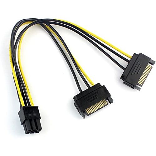 E-GREEN Naponski adapter za PCI-E VGA (6-pin) -2x Sata slika 1