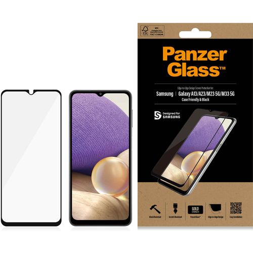 Panzerglass zaštitno staklo za Samsung A13 4G/A23 4G/M23 5G/M33 5G/A23 5G case friendly black slika 1