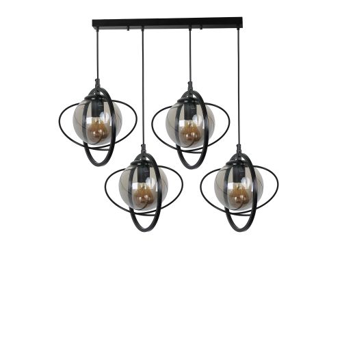 Nepal 4 Lü Sıralı Siyah Füme Camlı Sarkıt Black
Fume Chandelier slika 2