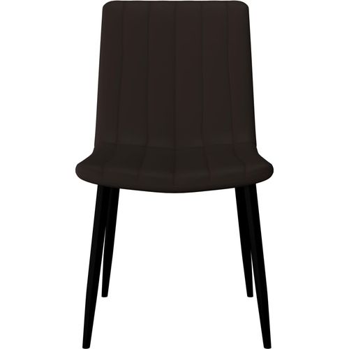 Blagovaonske stolice od umjetne kože 6 kom smeđe slika 3