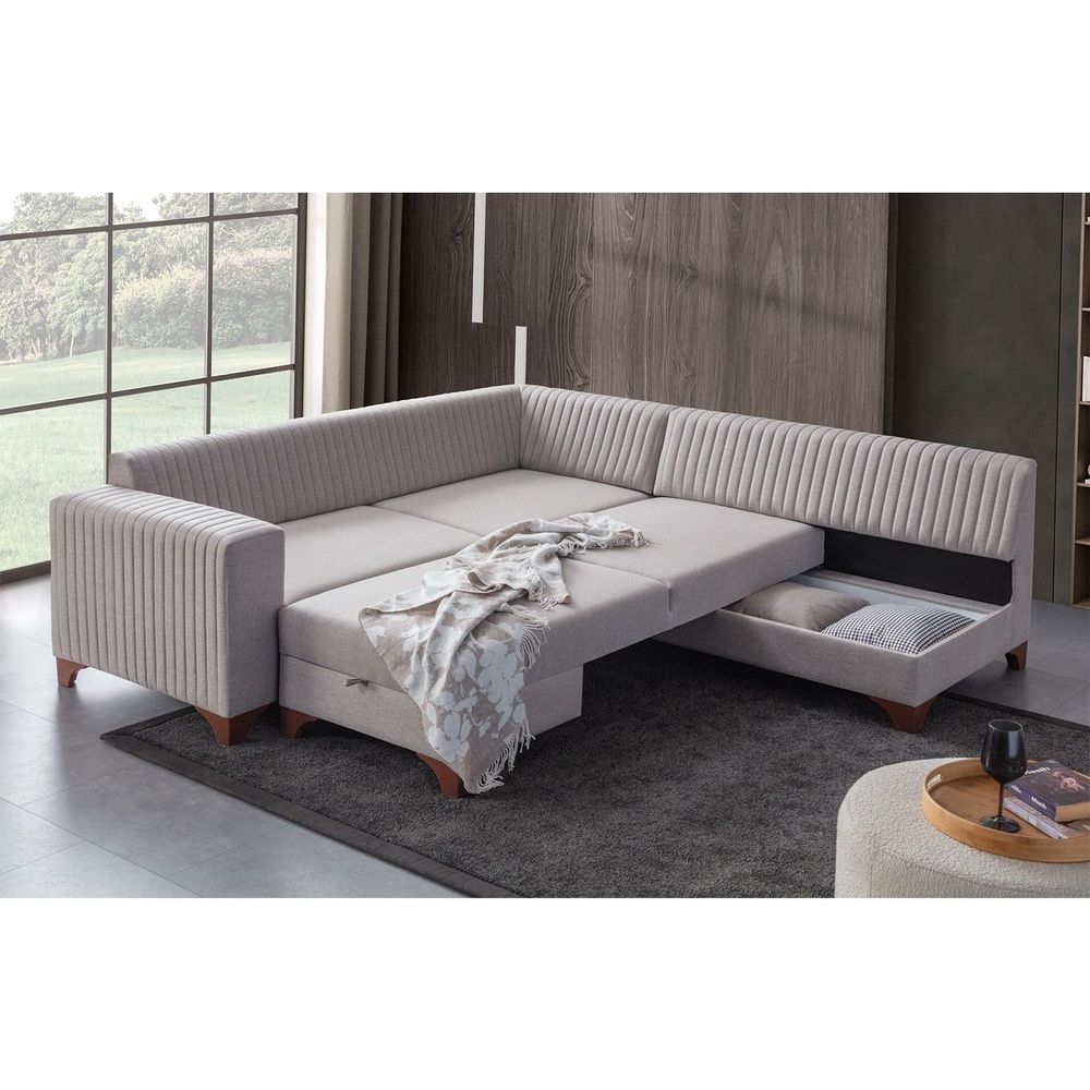Ugaona Sofa  - Desna Strana - Boja: Krem slika 2