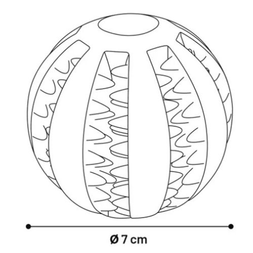 Gumena Dentalna Lopta 7cm slika 2