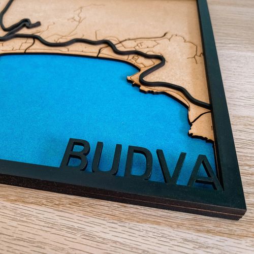3D mapa grada "Budva"🇲🇪 slika 4
