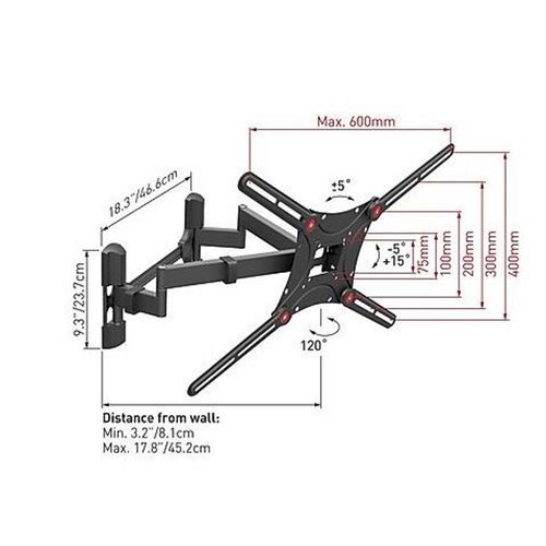 BARKAN BM464 LCD TV zidni nosač do 13" - 90" slika 3