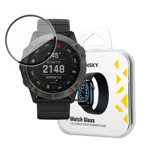 Wozinsky Watch Glass hibridno staklo za Garmin Fenix 6 Pro crno slika 1