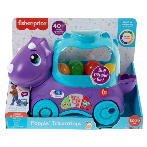 Fisher Price Dino Bebi Vozilo Sa Lopticama slika 3