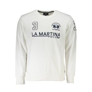 LA MARTINA WHITE MEN'S SWEATSHIRT WITHOUT ZIP