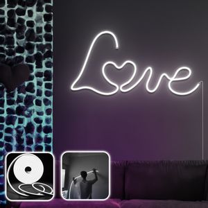 Opviq Dekorativna zidna led rasvjeta Love in Love - Large - White