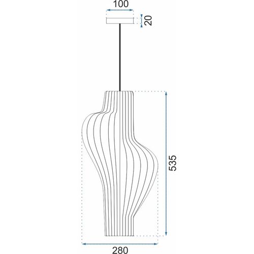 TOOLIGHT GEOMETRIJSKA STROPNA SVJETILJKA CRNA APP484-1CP slika 18