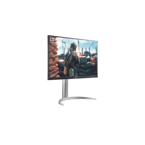 LG 27UP650P-W 27'' IPS 4K UHD 3840x2160@60Hz, 16:9, 1200:1, 5ms, 400cd/m², 178°/178°, HDR10, 2 HDMI, 1 DP 1.4, AMD FreeSync, VESA 100x100mm, Tilt, Height, Black/Silver, 3yw slika 2