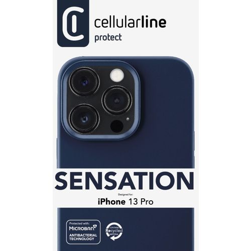 Cellularline Sensation silikonska maskica za iPhone 13 plava slika 5