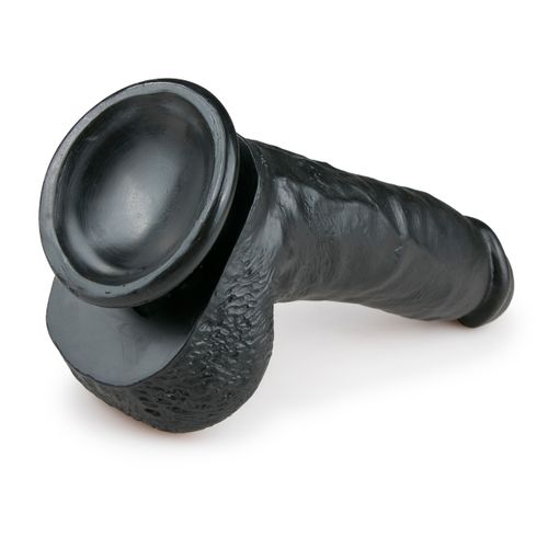 Realističan dildo - 20 cm, crni slika 5