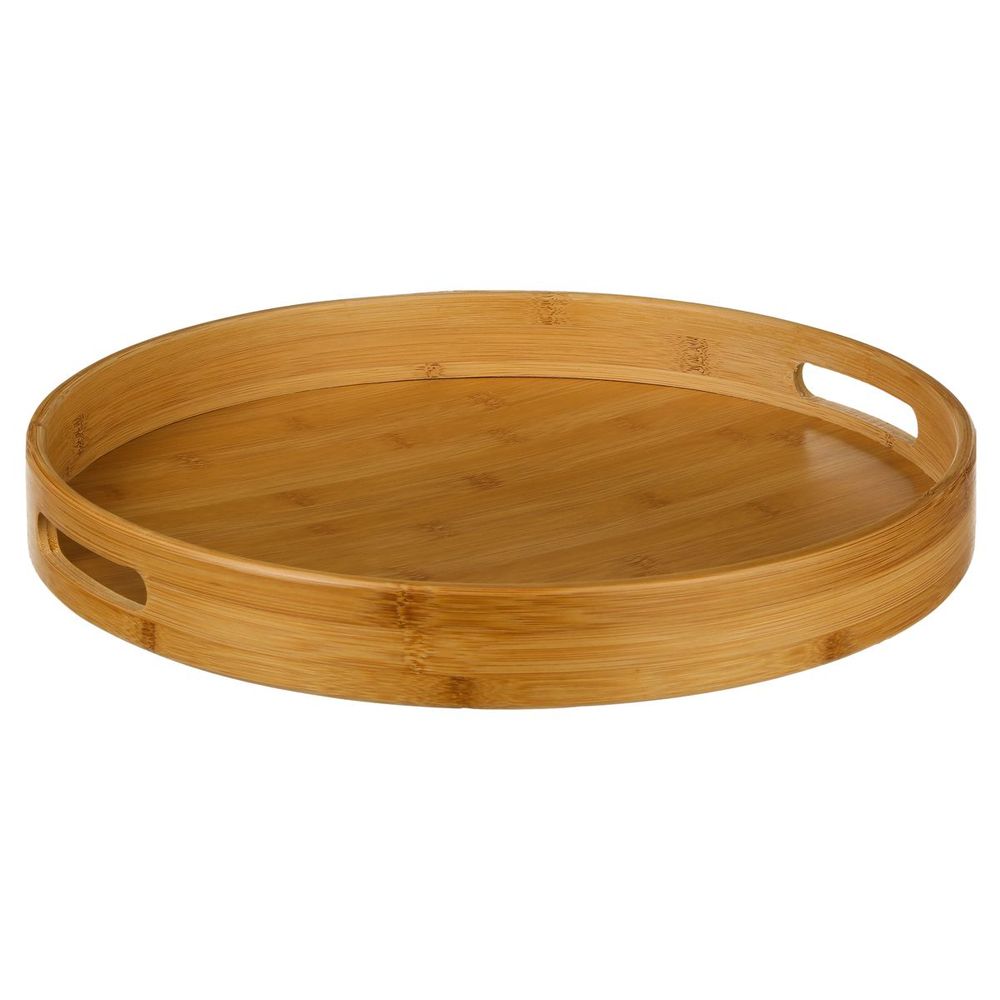 FIVE okrugla tacna - 40x5cm - MDF/bambus slika 1