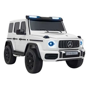 Licencirani auto na akumulator Mercedes Benz G63 AMG XXL MP4 - dvosjed - bijeli