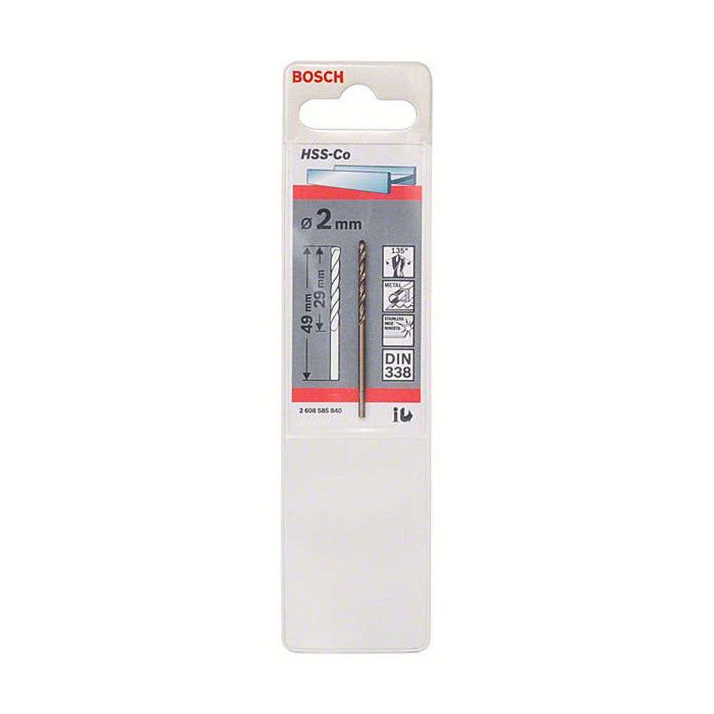 BOSCH Burgija HSS-Co 2.0 mm slika 2