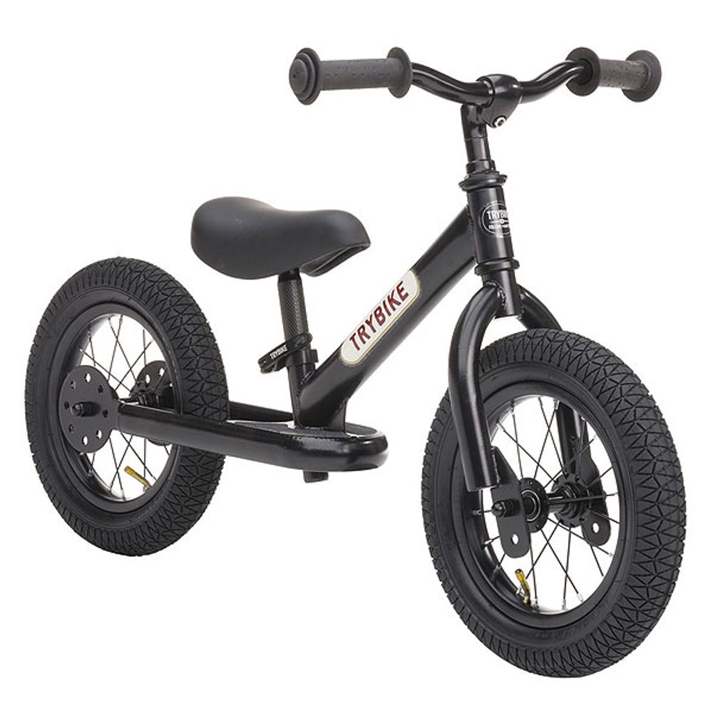 TRYBIKE Balans bicikl 2u1 Steel, Black slika 1