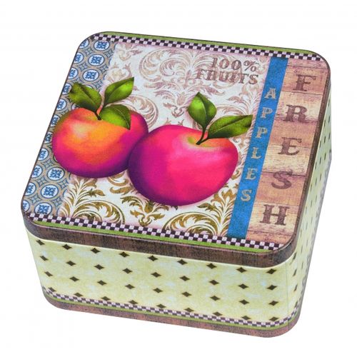 Viter Met. kutija "apples" četvrtasta 15x15x7,5cm slika 1